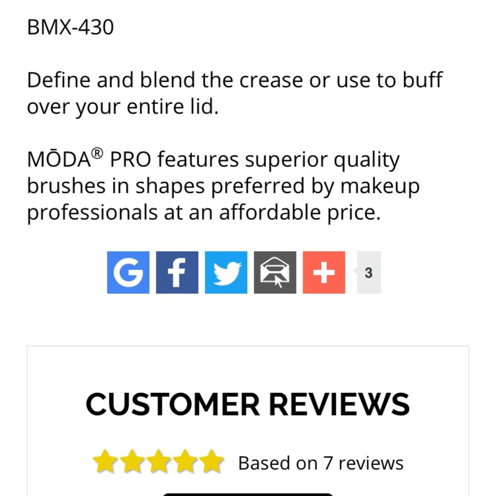 Moda Pro 3 brush set - Picture 5 of 7